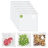 FEPPO Vacuum Sealer Bags for Food, 30 PCS 8.3'×8.7' Reusable Vacuum Seal Bags with Air Valve for Food Storage, Ideal for Freshness Preservation