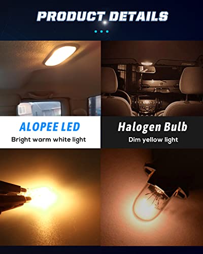 Alopee 921 Led Bulb Rv Interior Lights 912 Led Bulb 921 Warm White Led 2700K Replacement For 921 912 194 168 2825 W5W Car Interior Lighting Rv Led Light Bulbs Camper Lights, Pack Of 10 Dc 12V #TOP4
