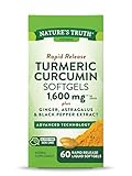 Nature's Truth Turmeric Curcumin 10mg | Softgel Capsules | with Ginger, Astragalus, Black Pepper...