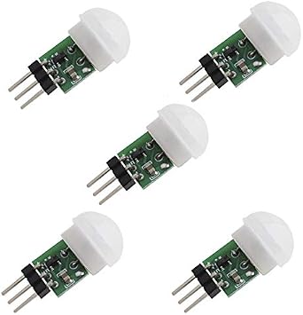5PCS HC-SR312 AM312 Mini Pyroelectric Infrared PIR Human Sensor Module Modules Body Motion Automatic Detector DC 2.7 to 12V for Arduino Raspberry Pi