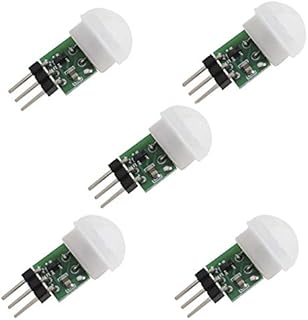5PCS HC-SR312 AM312 Mini Pyroelectric Infrared PIR Human Sensor Module Modules Body Motion Automatic Detector DC 2.7 to 12V for Arduino Raspberry Pi