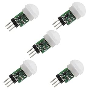 Geekstory 5PCS HC-SR312 AM312 Mini Pyroelectric Infrared PIR Human ...