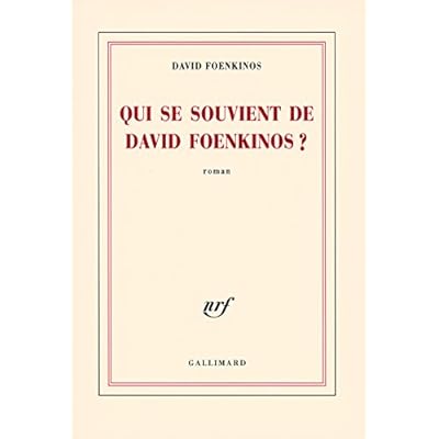 Qui se souvient de David Foenkinos ?