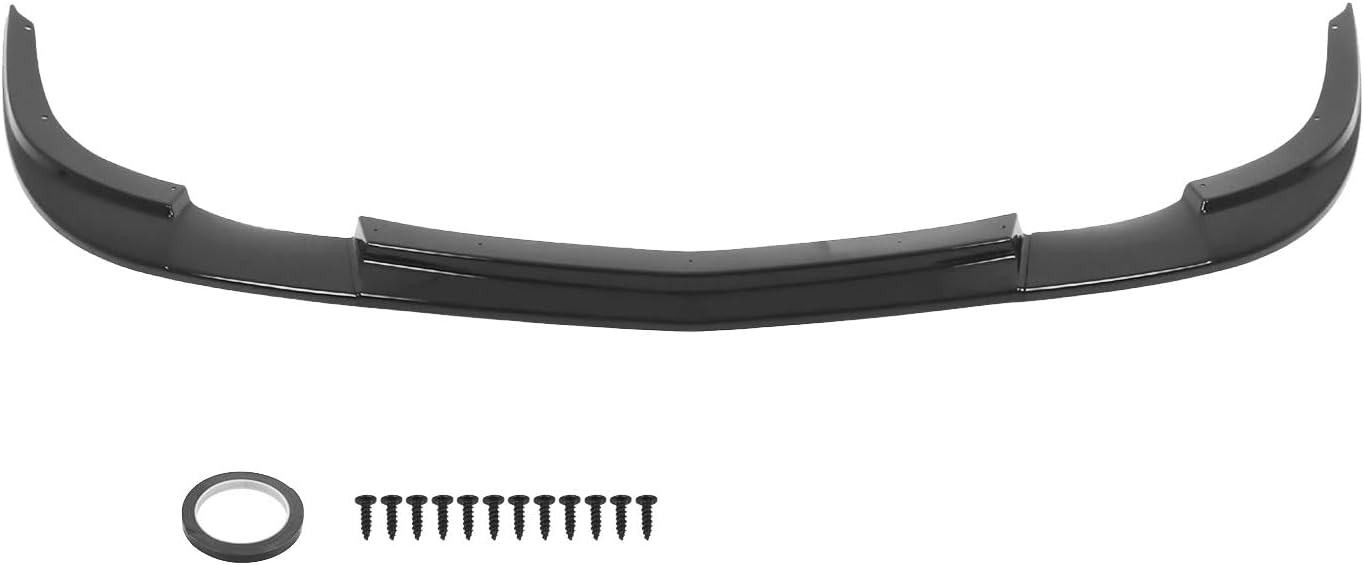 Front Bumper Lip Compatible with Corvette C6 Z06 2005-2013 ZR1 Style Lower Splitter Spoiler Diffuser Protector (Glossy Black)