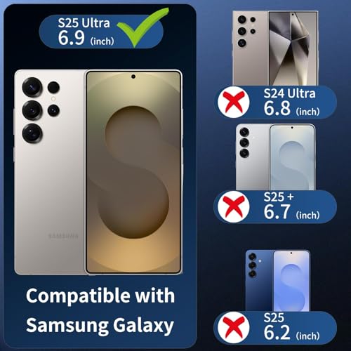 Image of U.T.Z For Samsung Galaxy S25 Ultra Camera Lens Protector, 3D Lens Protectors, Scratch-Resistant Tempered Glass, Samsung Galaxy S25 Ultra Lens Cover Case Friendly, 1 Set, Black