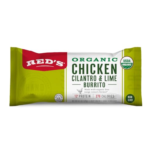 Red's All Natural Organic Chicken Cilantro & Lime Burrito, 4.5 Ounce