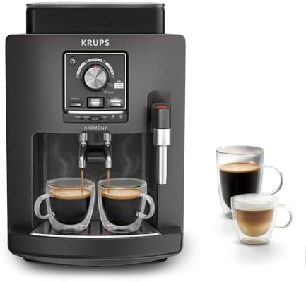 Krups Harmony, Cafetera Superautomática, 4 Bebidas de café y lech...