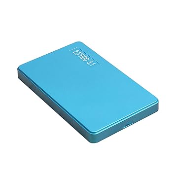 Homgee 2.5'' Type-C to USB 3.0 External Hard Drive Portable D High Transmitting Speed Plug&Play for Desktop/Laptop (160GB) Blue