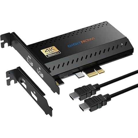 Internal Capture Card, PCIe Capture Card, Stream and Record in 4K60 with Ultra-Low Latency, Work with PS4,PS5, Xbox, in OBS, YouTube, for PC Windows Cover