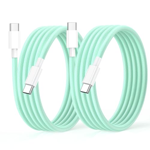 2Pack USB C to USB C Charger Cable 6FT for iPhone 15 Charger USB C Cable 60W USBC Type - image 1