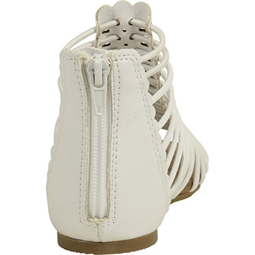 MIA Kids Little/Big Girl's Darla Tan Multi Caged Gladiator Sandals Shoes3