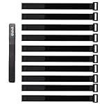 Oldhill Hook and Loop Cinch Straps Adjustable and Reusable - 10 Pack (12