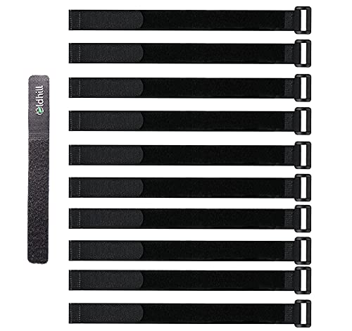 Oldhill Hook and Loop Cinch Straps Adjustable and Reusable - 10 Pack (12