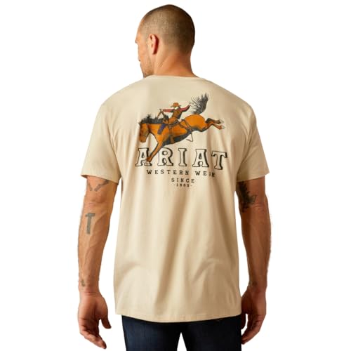 Ariat Natural Bronc Riding Heritage T-Shirt2