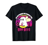 check your boo bees divertente cancro al seno regali di halloween maglietta