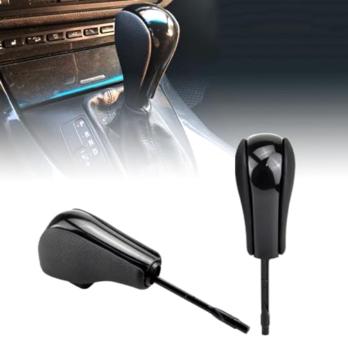 QKLsudua Pommeau de levier de vitesse long noir pour voiture - Compatible avec B-MW E81 E82 E87 E90 E91 E92 E93 E36 E38 E39 E46 Z4 Z3 E53 E60 X5 X3