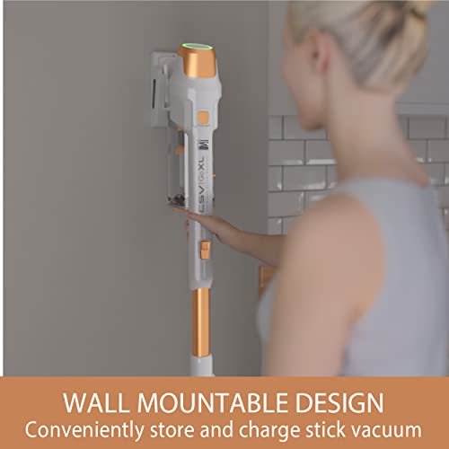 Image of Kenmore DS4030.01 CSV Upgrade Cordless Stick Vacuum, Orange | Lightweight, EasyReach Wand, HEPA Filter, LED Headlight, Converts to Handheld, For Hardwood