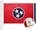 Winbee Tennessee State Flag 3x5 Ft with Double Sided Embroidered, Long Lasting Nylon, Sewn Stripes and Brass Grommets, UV Protected, Best 3 by 5 USA Flag and Tennessee Flag by