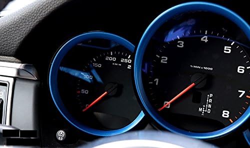 New Decorative Gauge Trims 3PCS for Porsche Cayman 981 2012-2016 (Blue)
