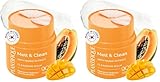 PLANTIFIQUE Korean Cleansing Balm Makeup Remover with Mango & Papaya Extracts, Hyaluronic Acid and Ceramide - Nourishing Melting Cleanser for All Skin Types 1.41 oz / 40 g (Pack of 2)
