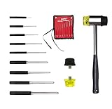 HimaPro 9PCs Roll Pin Punch Set with Hammer - Perfect Tool Kit for Gunsmithing
