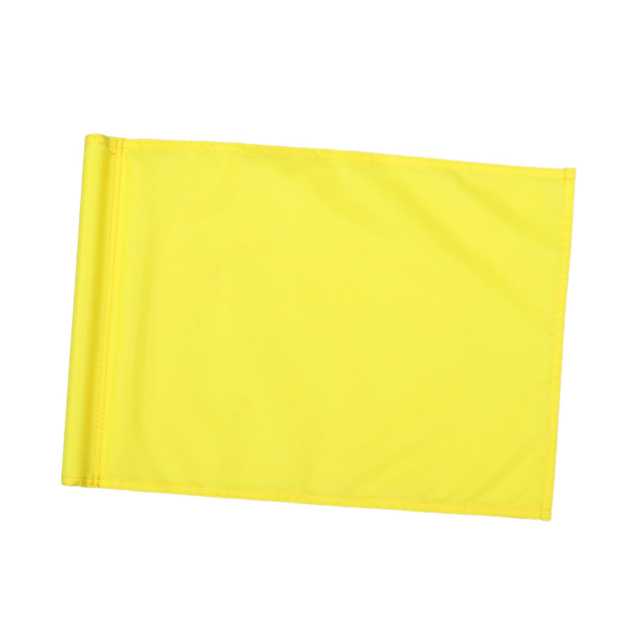 Yellow Putting Turf Flag Cloth Printed Number Portable for Golfer