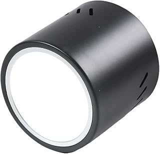 24W Recessed LED Round Surface Mounted Downlight - High Color Ceiling Light(Black,6000k) (Black 6000k)