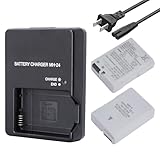 EN-EL14 EN-EL14A Battery 2 Pack 1230mAh with MH 24 Quick Charger for Nikon D3100 D3200 D3300 D3400 D3500 D5100 D5200 D5300 D5500 D5600 P7000 P7100 P7700 P7800 Camera Power Supply Cord