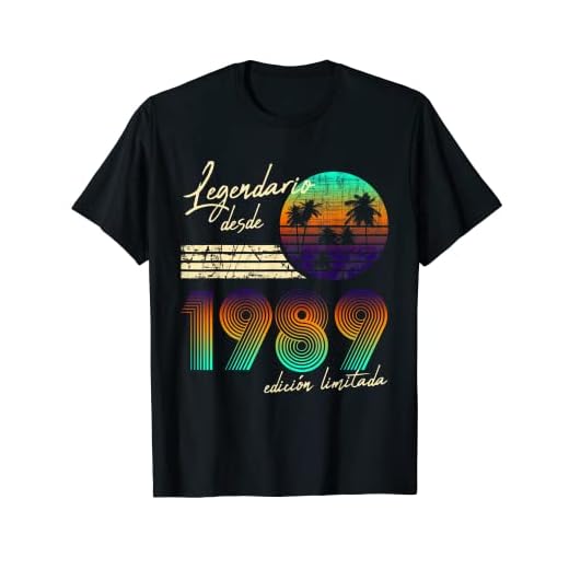 33 Años Cumpleaños Hombre Regalos Legendario Desde 1989 Camiseta