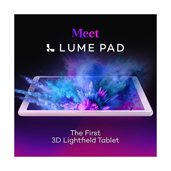 Lume Pad Tablet - 3D Tablet - 10.8” 3D Tab Light Field Screen - Android Tablet - 128gb Work Tablet/Tablet for Gaming - 2560 x 1600 Tablet Android 10 with 16MP Dual Camera [Champagne Beige]