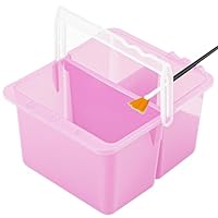 Amazon.co.jp: JANKOW 筆洗い バケツ プラスチック 二層式 取り外し