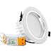 12W 4-Inch Dimmable LED Retrofit Recessed Light 90W Halogen Equivalent LED Downlight w/ Reflector trim, Frosted Glass Lens, Slim Size Ceiling Light for New Construction and Remodel 6000K Daylight