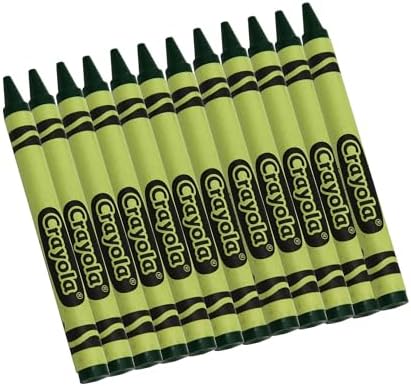 Crayola Crayons in Green, Bulk Crayons, 12 Count