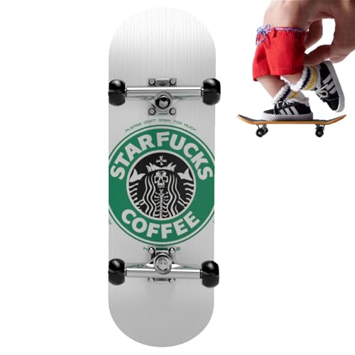 diapasones,Juguete de scooter de dedo con cubierta de madera de arce de 5 capas - Tableros de dedos, diapasones de monopatín para juguetes educativos de monopatín, juguetes novedosos para fiestas