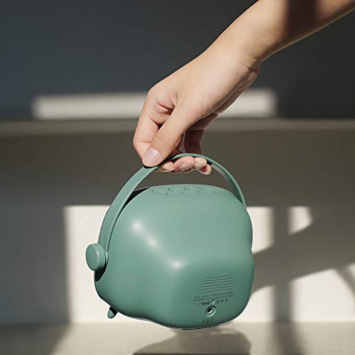 Retro TV multi-funzione a LED Lampada da tavolo, sveglia è una luce sveglia, luce notturna portatile, USB di ricarica con l'interruttore Alarm Clock luce di notte (Color : Red) - Image 4