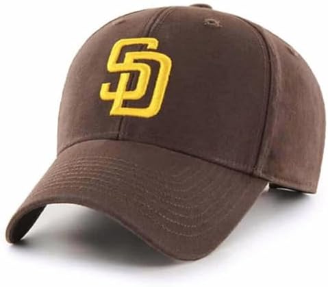 Officially Licensed San Diego Baseball MVP Hat Classic Team Logo Adjustable Embroidered Brown Cap