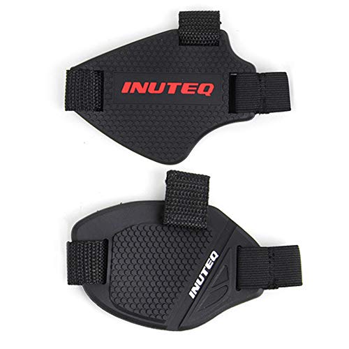 2 Pack Protection de Chaussure pour la moto,Protecteur de Bottes Antidérapantes, Gardes de Levier de Vitesses en Caoutchouc, Accessoires de Manette de Vitesse pour Chaussures Cover