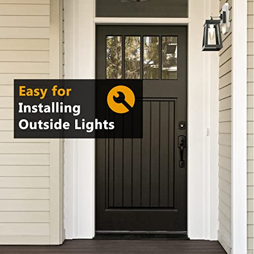 Siding Mounting Kit, Siding Mounting Block, 8141Dbl Outdoor Light Mounting Block With Built-In Electrical Box, Siding Mounting Plate For 1/2 Inch Lap Double And 4 Inch Siding, White #TOP6