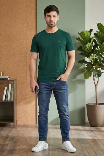 Image of EXCELLO Men's 100% Pure Cotton T-Shirt || Super Soft, Breathable, Premium Material.