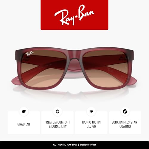 Image of Ray-Ban RB4165 Justin Classic Square Sunglasses for Men for Women
