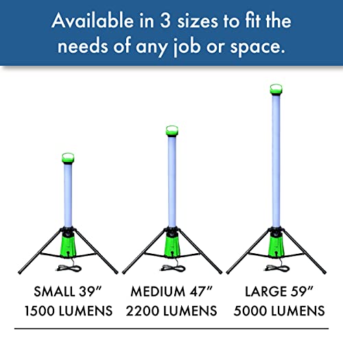 Vertical360 DUNWELL Tripod LED Work Light – 2200 Lumens – Portable Telescoping Work Light with 360 All-Around Brightness – Collapsible, Standing LED Light Ideal for Garages, Shops, Attics & More by Vertical360 - Used condition - Image 6