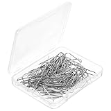 PERSELOSO Gancho en Forma de U de Nicromo Resistente a Altas Temperaturas, 100 Piezas para Manualidades de Cerámica, Bricolaje de Joyería y Colgado Decorativo en Hogar y Cocina