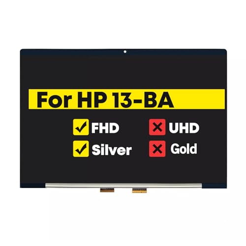 Image of 13.3 inch LCD Touch Screen Digitizer Assembly for HP Envy 13-BA 13T-BA 13T-BA100 13-BA1047WM 13-BA1060CA 13-BA0001CA 13-BA0010NR L96784-001 FHD 1920 * 1080 30Pin Silver Frame (Not 4K)