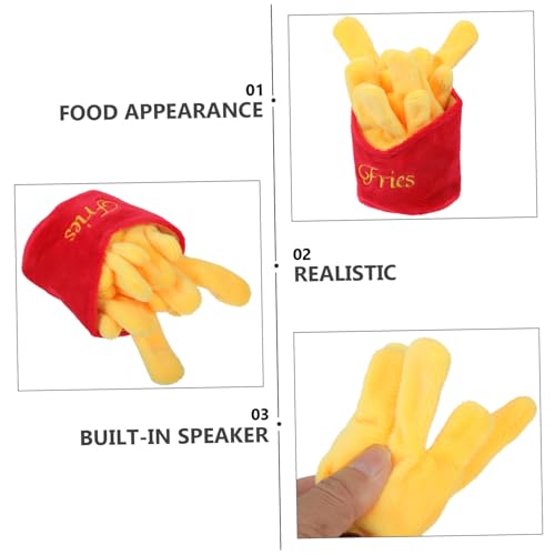 Peluche frites pour chien résistant à mâcher contre l'ennui - 6
