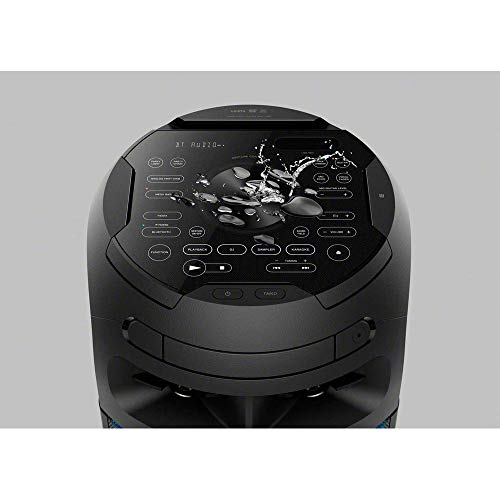 Mini System MHC-V72D tipo torre com DVD, conexão HDMI ARC para TV, Iluminação 360° e controle por ge