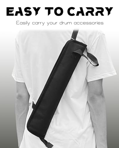 Amazing Fair Drumstick Bag, Small Drumstick Storage Case, Hanging Drumstick Rack Bag (Black) - Thumbnail 5