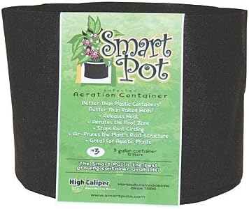 Smart Pot #3, 10 Inch - 3 Gallon Container - 5 Pack