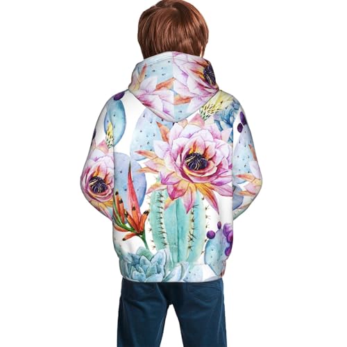 Cactus Kid Hoodies Boys Sweatshirts Girls Pullover with Pocket4
