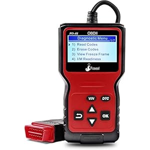 Foseal Wired Car OBD2 Scanner,Plug and Play Code Reader, Car Diagnostic Tool for OBDII Protocol Vehicles Since 1996