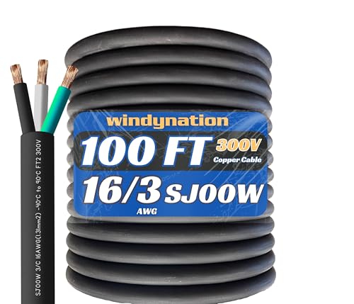 Câble SJOOW 300V pour un éclairage mobile stable au garage